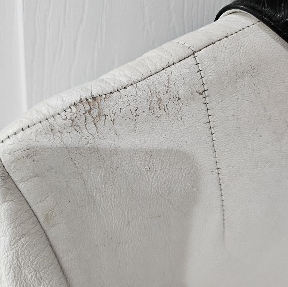 Vintage black and white cropped tuxedo blazer - Picture 7 of 11